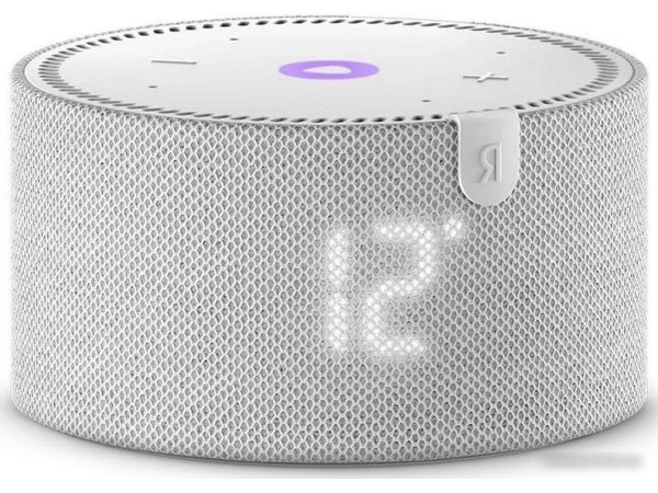 Умная колонка Яндекс Станция Мини 2 с часами (серый опал)