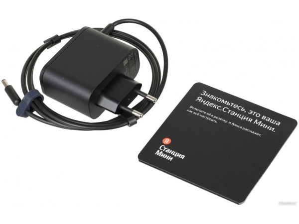 Умная колонка Яндекс Станция Мини 2 с часами (синий сапфир)