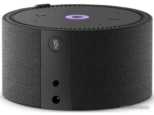 Умная колонка Яндекс Станция Мини 2 с часами (черный оникс)