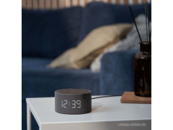 Умная колонка Яндекс Станция Мини 2 с часами (черный оникс)