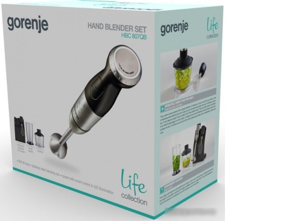 Погружной блендер Gorenje HBC807QB