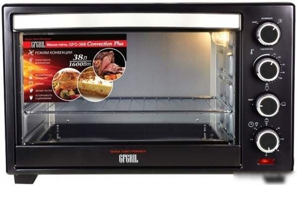 Мини-печь GFgril GFO-38B Convection Plus