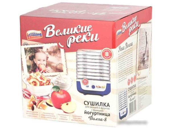 Сушилка для овощей и фруктов Великие Реки Волга-8