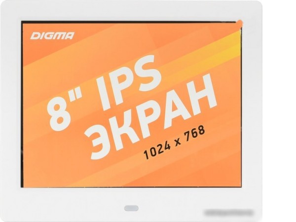 Цифровая фоторамка Digma PF-843 (белый)