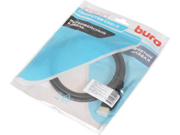 Кабель Buro BHP-DPP-1.4-1.5 (1.5 м, черный)