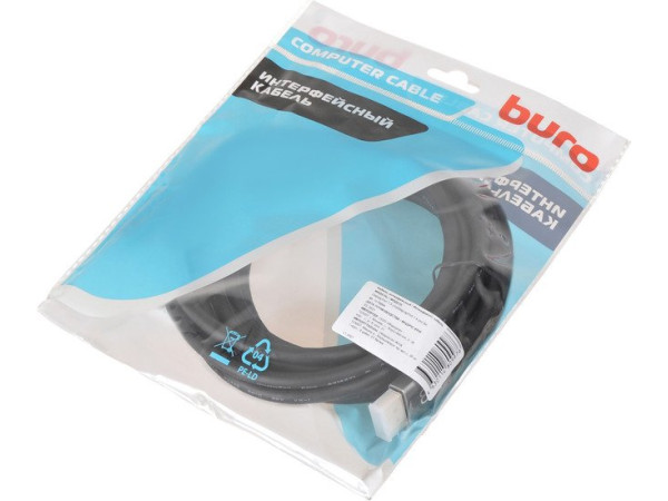 Кабель Buro BHP-DPP-1.4-5G (5 м, черный)