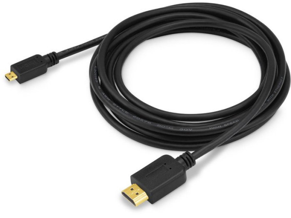 Кабель Buro MICROHDMI-3M (3 м, черный)