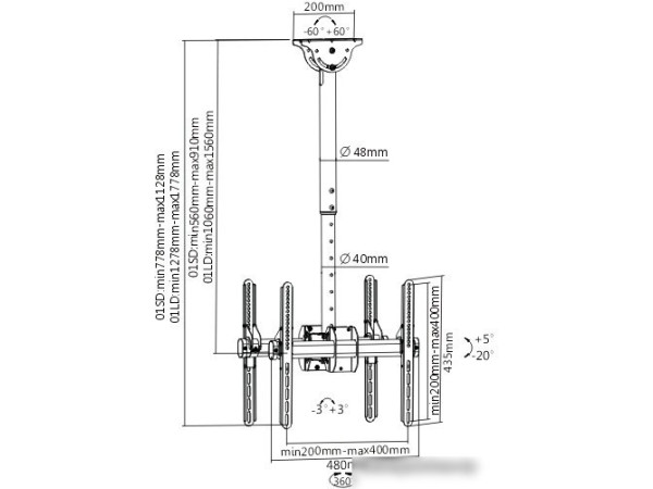 Кронштейн Arm Media LCD-1750