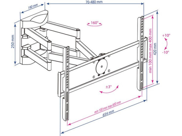 Кронштейн Kromax ATLANTIS-55