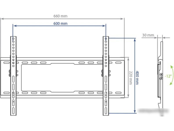 Кронштейн Kromax IDEAL-102 (черный)