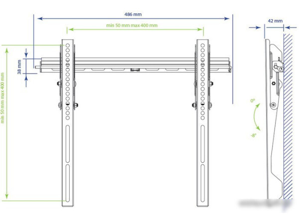 Кронштейн Kromax VEGA-12 (черный)
