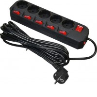 Сетевой фильтр Buro 500SH-5-SW-B