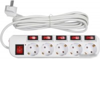 Сетевой фильтр Buro 500SH-5-SW-W