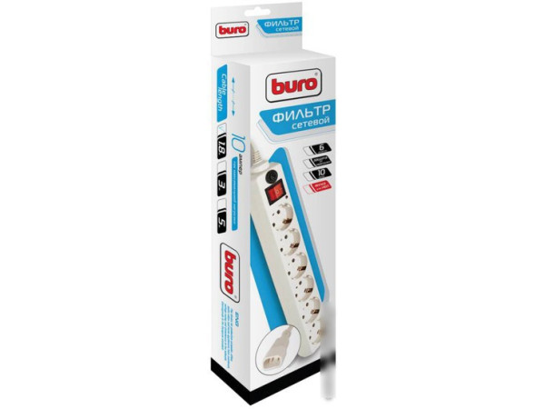 Сетевой фильтр Buro 600SH-1.8-UPS-W