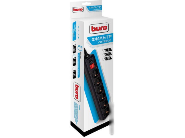 Сетевой фильтр Buro 600SH-3-B