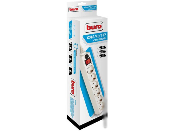 Сетевой фильтр Buro 600SH-5-W
