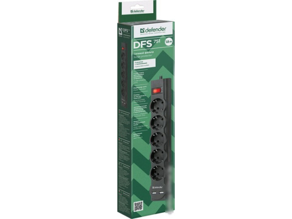 Сетевой фильтр Defender DFS 751
