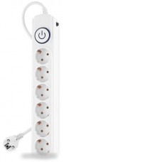 Сетевой фильтр IPPON BK-6-EU-3-10-W (3м, 6 розеток, белый)