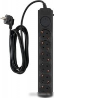 Сетевой фильтр IPPON BK-6-EU-5-10-B (5м, 6 розеток, черный)