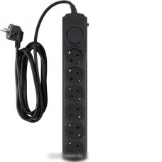 Сетевой фильтр IPPON BK-6-EU-5-10-B (5м, 6 розеток, черный)