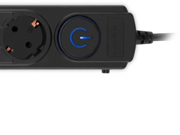 Сетевой фильтр IPPON BK-6-EU-5-10-B (5м, 6 розеток, черный)