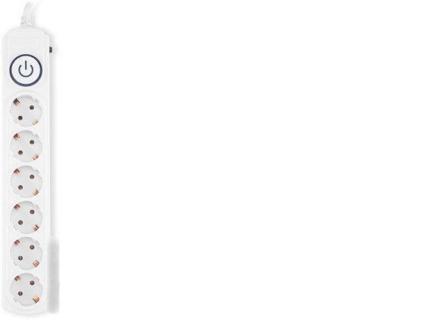 Сетевой фильтр IPPON BK-6-EU-5-10-W (5м, 6 розеток, белый)