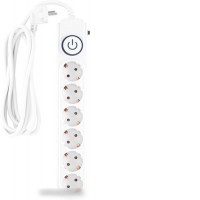 Сетевой фильтр IPPON BK-6-EU-5-16-W (5м, 6 розеток, белый)