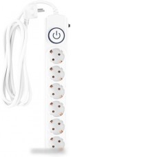 Сетевой фильтр IPPON BK-6-EU-5-16-W (5м, 6 розеток, белый)