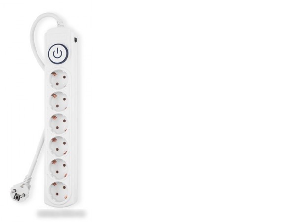 Сетевой фильтр IPPON BK-6-EU-5-16-W (5м, 6 розеток, белый)