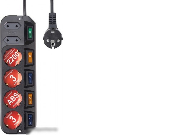 Удлинитель Most А10 3 м (черный)