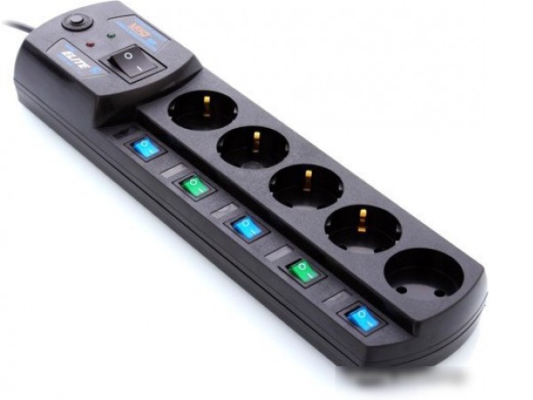 Сетевой фильтр Most EHV 5 м (черный)