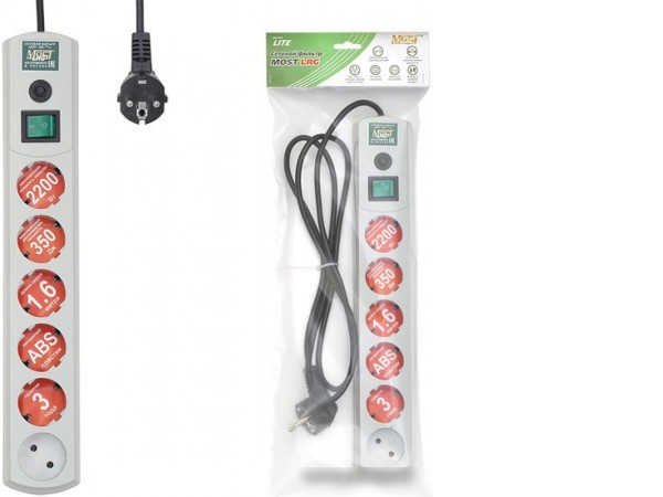 Сетевой фильтр Most LRG 3 м (белый)