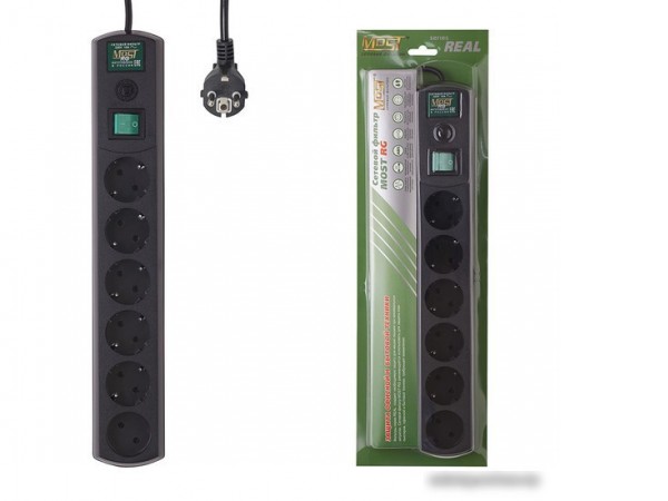 Сетевой фильтр Most RG 2 м (черный)