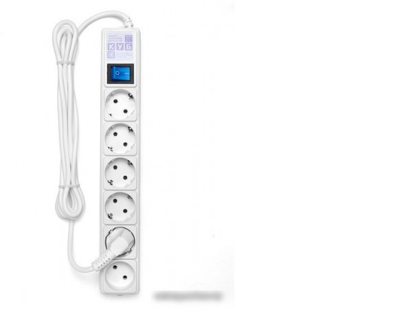 Сетевой фильтр Power Cube Куб SPG(5+1)-16B, 6 розеток, белый [SPG(5+1)-16B-1,9М]