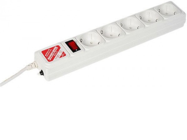 Сетевой фильтр Power Cube 5 розеток, белый, 3 м (SPG-B-10-WHITE)