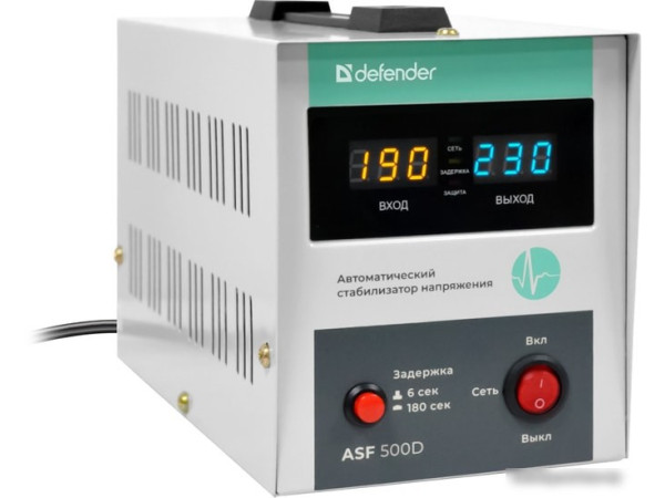 Стабилизатор напряжения Defender ASF 500D