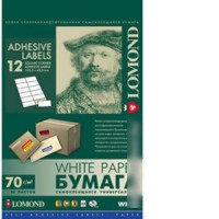 Фотобумага Lomond самоклеющаяся 12 делений А4 70 г/кв.м. 50 листов (2100065)