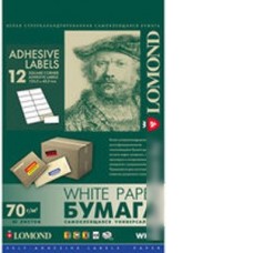 Фотобумага Lomond самоклеющаяся 12 делений А4 70 г/кв.м. 50 листов (2100065)