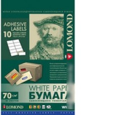 Самоклеящаяся бумага Lomond самоклеющаяся 10 делений А4 70 г/кв.м. 50 листов (2100055)