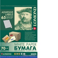 Самоклеящаяся бумага Lomond Самоклеющаяся А4 70 г/кв.м. 50 листов (2100215)