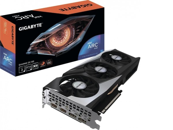 Видеокарта Gigabyte Intel Arc A380 Gaming OC GV-IA380GAMING OC-6GD