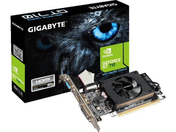 Видеокарта Gigabyte GeForce GT 710 2GB DDR3 [GV-N710D3-2GL]