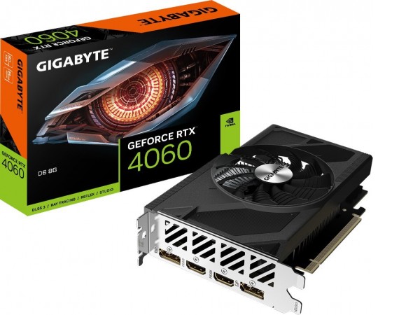 Видеокарта Gigabyte GeForce RTX 4060 D6 8G GV-N4060D6-8GD