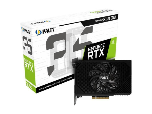 Видеокарта Palit GeForce RTX 3050 StormX NE63050018P1-1070F