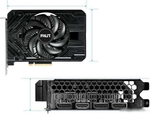 Видеокарта Palit GeForce RTX 4060 StormX NE64060019P1-1070F