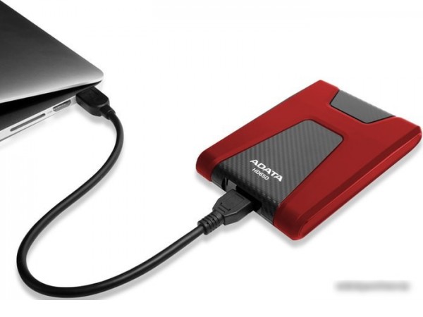 Внешний жесткий диск A-Data DashDrive Durable HD650 AHD650-1TU31-CRD 1TB (красный)