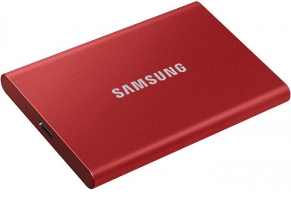 Внешний накопитель Samsung T7 1TB (красный)