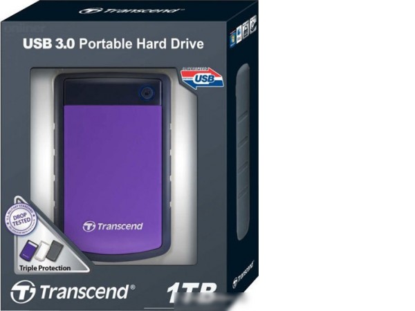 Внешний жесткий диск Transcend StoreJet 25H3P 1TB (TS1TSJ25H3P)