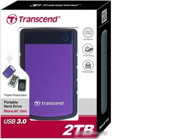 Внешний жесткий диск Transcend StoreJet 25H3P 2TB (TS2TSJ25H3P)