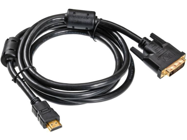 Кабель Buro HDMI-19M-DVI-D-1.8M